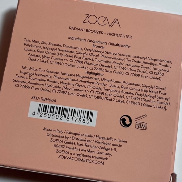Zoeva Radiant Bronzer-Highlighter- Lumi 0.4. - Picture 2 of 11